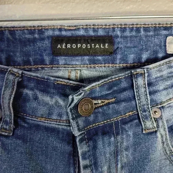 Aeropostale  Skinny Denim Jeans Men's Size 30/32Blue 5-Pocket Whisker - Picture 7 of 10